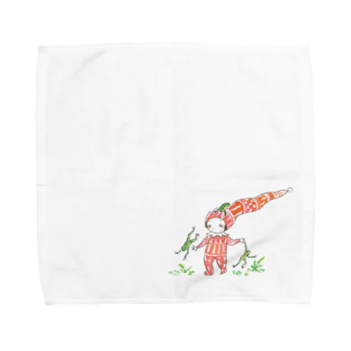 カエルと仲良し Towel Handkerchief