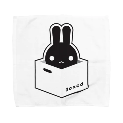 【Boxed * Rabbit】黒Ver Towel Handkerchief