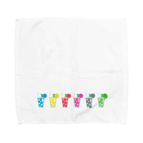 推しカラー×ソーダ Towel Handkerchief