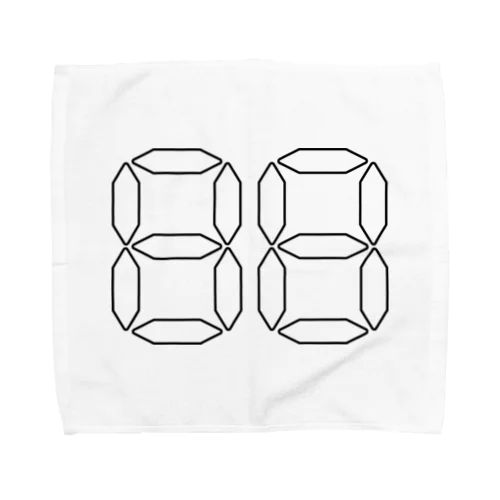 塗り絵　セブン・セグメント Towel Handkerchief