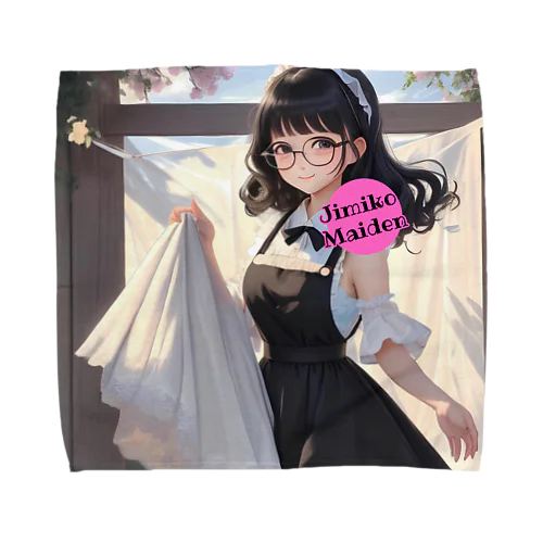 【Jimiko Maiden】お洗濯メイドさん（クッション・他） Towel Handkerchief