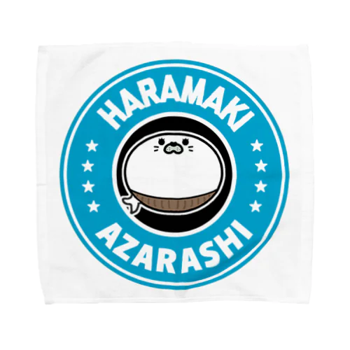 腹巻きアザラシ君(ブルー) Towel Handkerchief