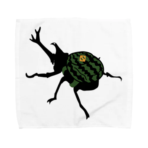 スイカリュックのカブトムシ Towel Handkerchief