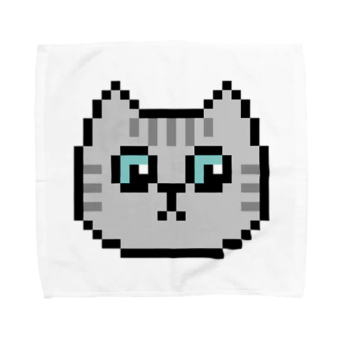 ドット絵のねこ（サバトラ） Towel Handkerchief