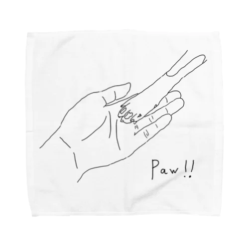 いぬの前足 Towel Handkerchief