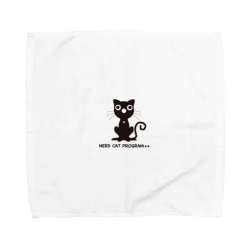 ©︎Nerd Cat Program++ Towel Handkerchief