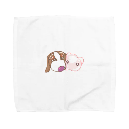 わんぶたワンポイント Towel Handkerchief