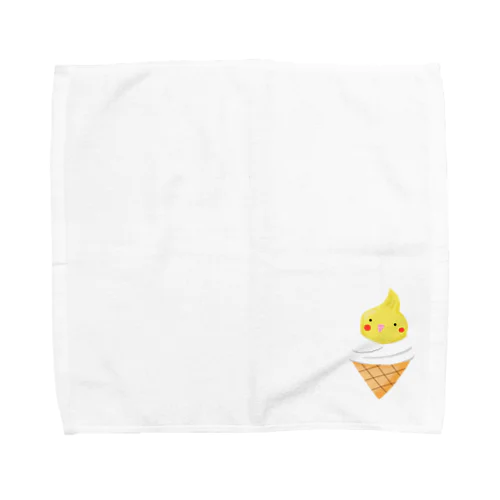 ルチノーオカメインコのソフトクリーム Towel Handkerchief