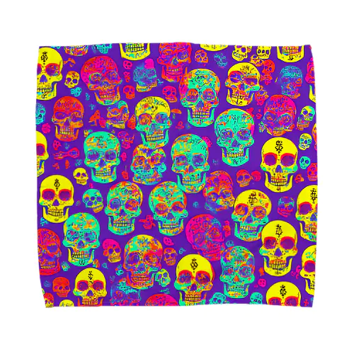 skull wallpaper Towel Handkerchief