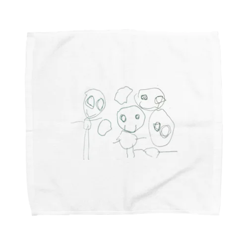 らくがきふぁみりー Towel Handkerchief