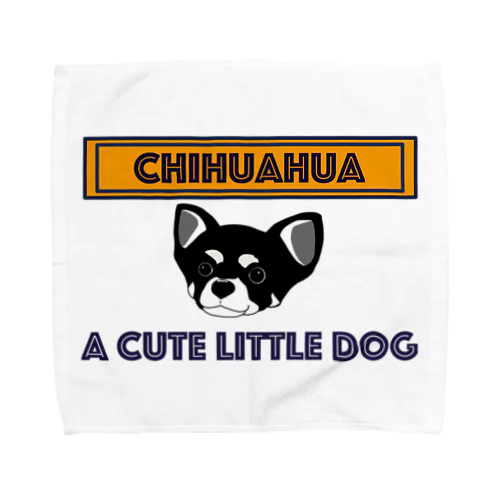 a cute little chihuahua タオルハンカチ