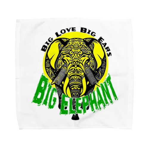Big Love,Big Ears,Big Elephant タオルハンカチ