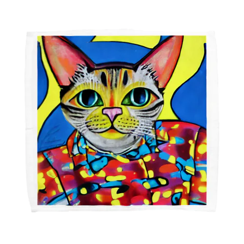 ファンキーcat Towel Handkerchief