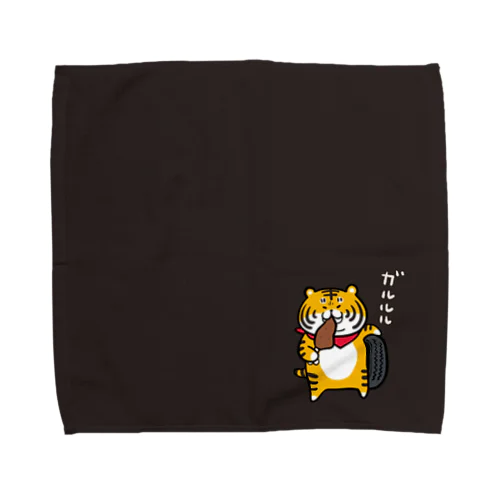 食べ盛り虎ちゃんタオルハンカチ Towel Handkerchief