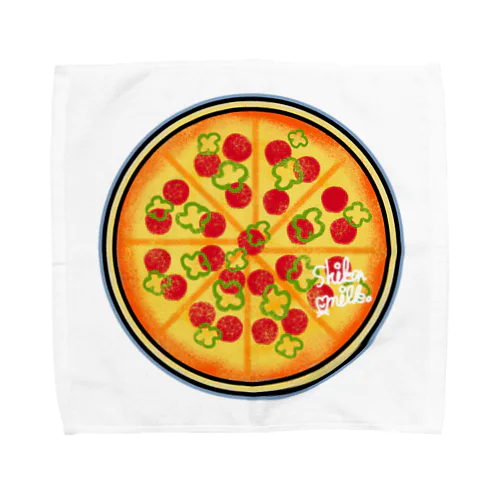 熱々のピザを召し上がれ。 Towel Handkerchief