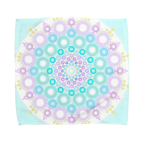 pastel  dot mandala Towel Handkerchief