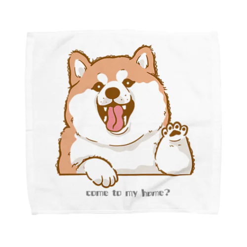 しば犬アップくん Towel Handkerchief