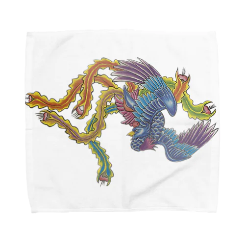 鳳凰のタオルハンカチ Towel Handkerchief