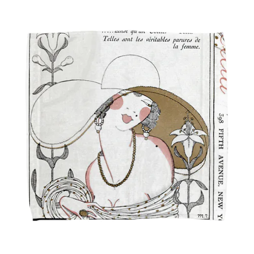 Gazette du Bon Ton, 1920 -  LX, advertisement Tecla, jeweler, Lucien Vogel, 1920■ タオルハンカチ