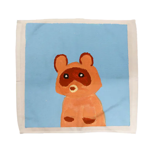 タヌキ・ザ・スカイブルー Towel Handkerchief