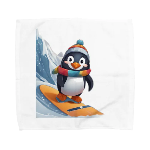 ペンギンの冒険スノーボードパーティ Towel Handkerchief