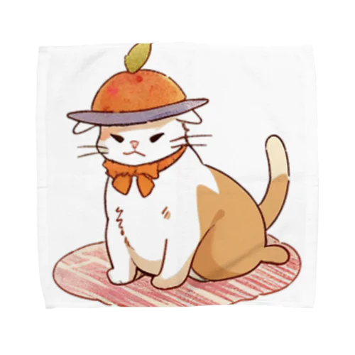 お腹ペコペコで具になっちゃったねこにゃん Towel Handkerchief