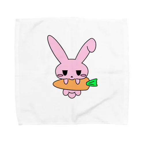 ムスっとうさちゃん Towel Handkerchief