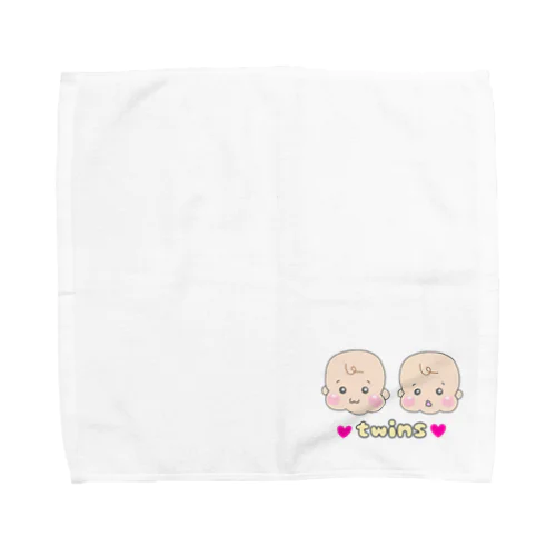 twins べびー　ふたごグッズ Towel Handkerchief