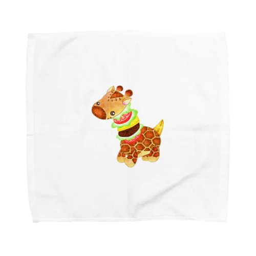 フードアニマル　キリンバーガー Towel Handkerchief