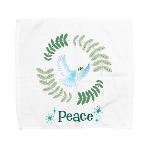 オリーブと鳩【Peace】 Towel Handkerchief