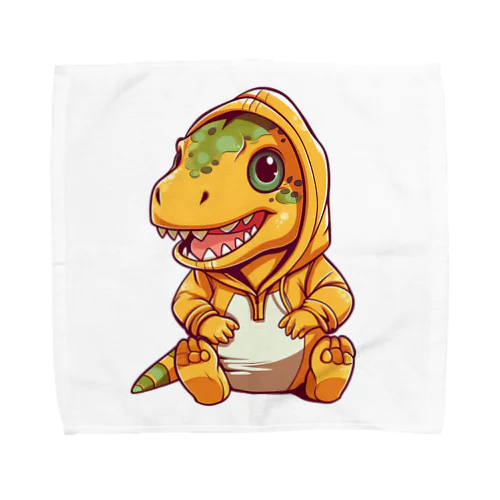 パーカーを着たティラノサウルス Towel Handkerchief