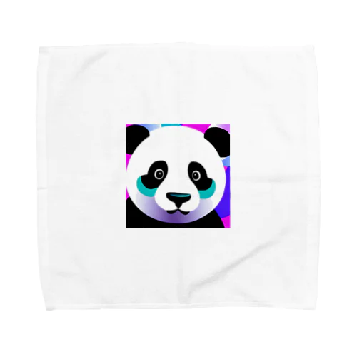 蛍光ポップPANDA Towel Handkerchief