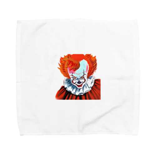 ピエロのイラストのグッズ Towel Handkerchief