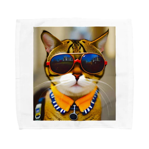 猫にサングラス Towel Handkerchief