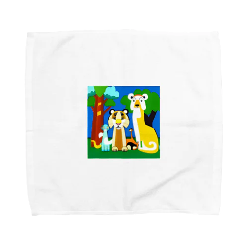 レインボーアニマル Towel Handkerchief