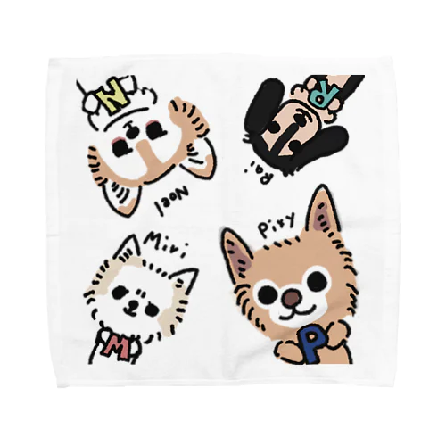 ゆるキャラグッズ（ピクシーちゃん、ミリちゃん、ライちゃん、ノエルちゃん） Towel Handkerchief