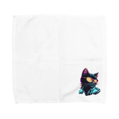 ネオンキャット Towel Handkerchief