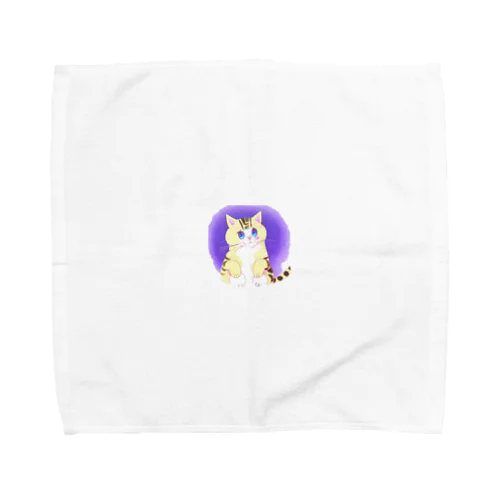 うるうる瞳の可愛いシマシマ猫 Towel Handkerchief