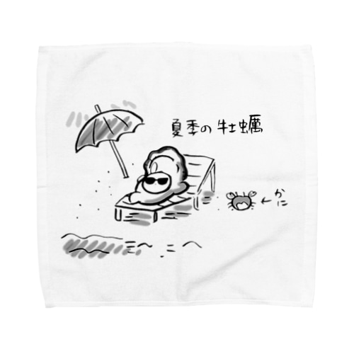 夏季の牡蠣 Towel Handkerchief