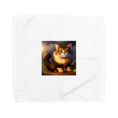 かわいい猫のイラストグッズ Towel Handkerchief
