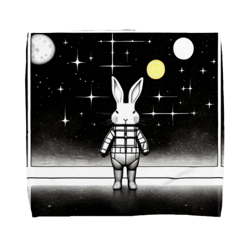 宇宙のうさぎ Towel Handkerchief