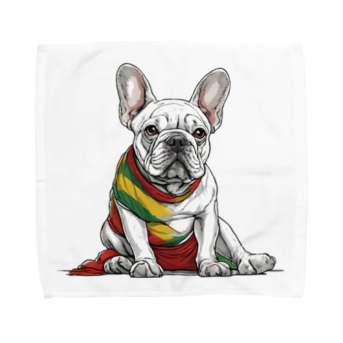 Frenchie-Rasta Dogg Towel Handkerchief