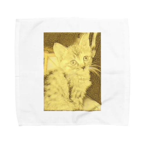 キラキラネコ Towel Handkerchief
