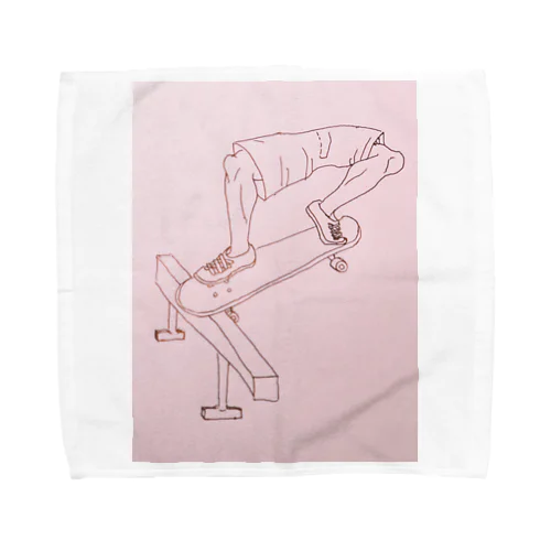 スケートボードでfront nose slide Towel Handkerchief