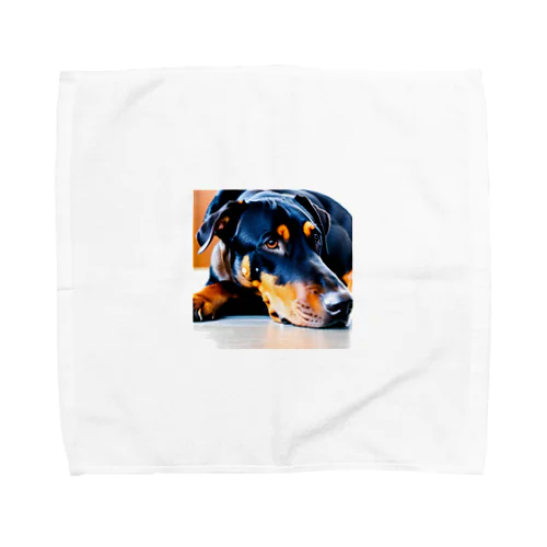 タレミミドーベルマン Towel Handkerchief