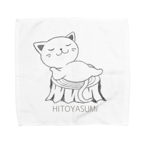 HITOYASUMI猫 Towel Handkerchief