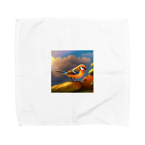 かわいい鳥のイラストグッズ Towel Handkerchief