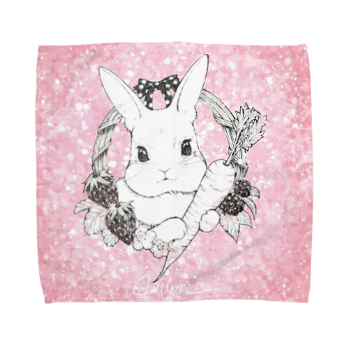うさちゃんのお気に入り Towel Handkerchief