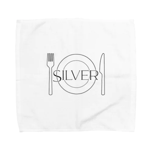 Silverグラス Towel Handkerchief