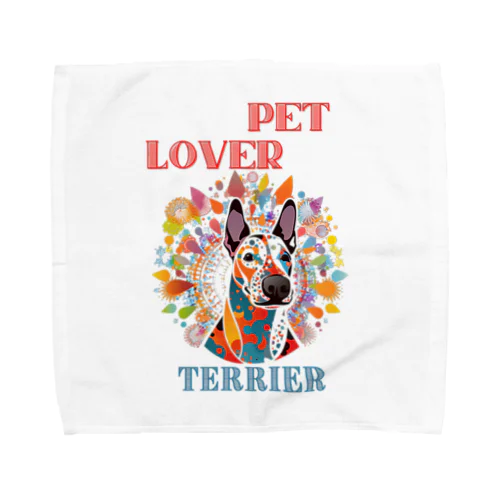 pet lover ブルテリア Towel Handkerchief